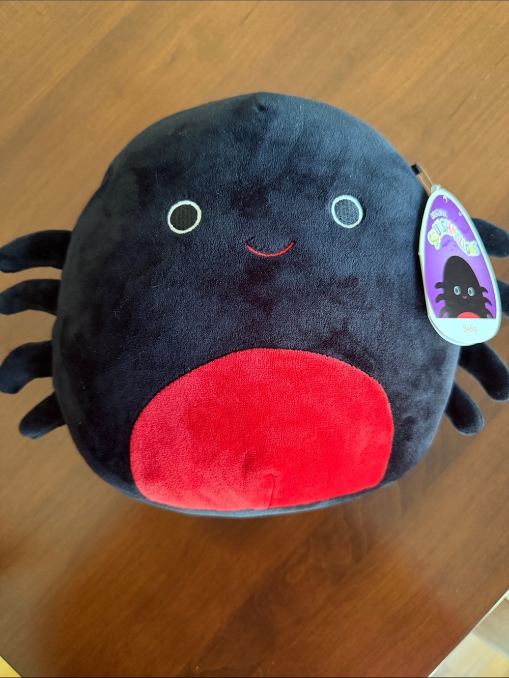 Squishmallows Bella Black & Red Spider Plush Toy
